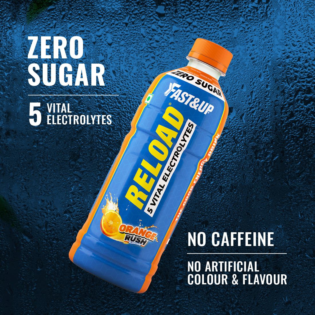 Fast&Up Reload RTD 500 ml - 20X Less Sugar for Hydration and Energy