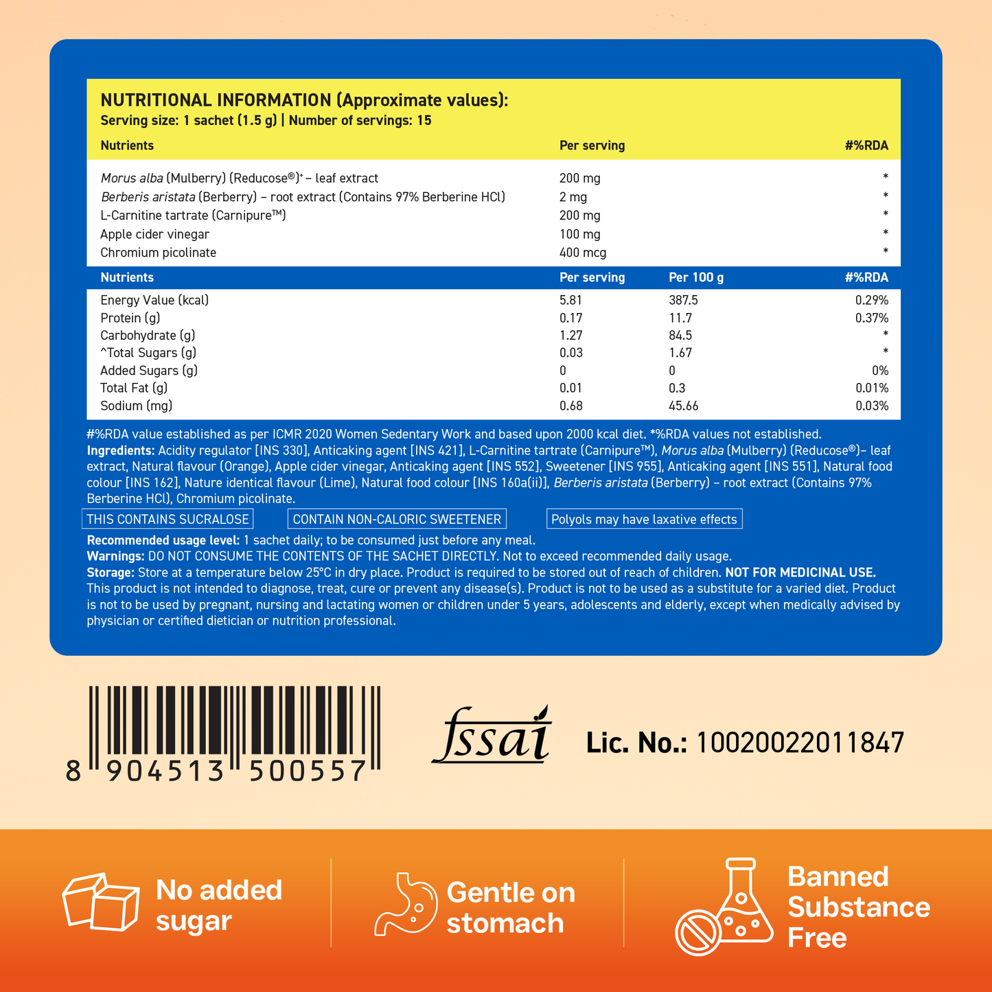 Glucolean For Low Glycaemic Response – Nature's GLP-1 - Orange