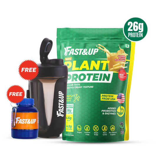 Plant Protein - Kesar Kulfi - 25 Servings + Shaker + Scooper