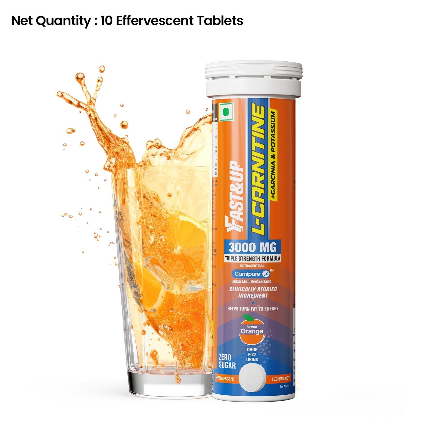 L-Carnitine 3000mg for Weight Loss - Orange