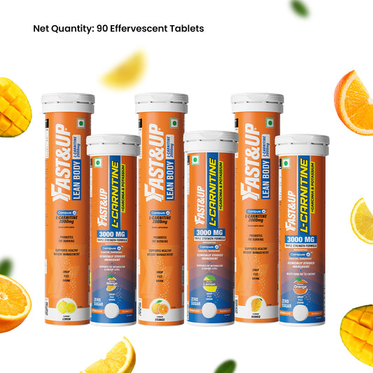 L-Carnitine 3000mg + Lean Body for Weight Loss Assorted Pack