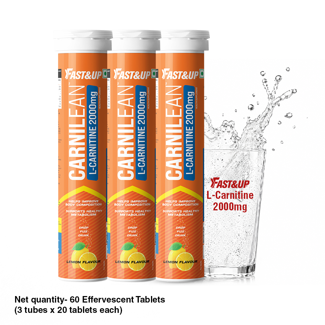 Carnilean 2000mg L-Carnitine For Weight Loss - Lemon
