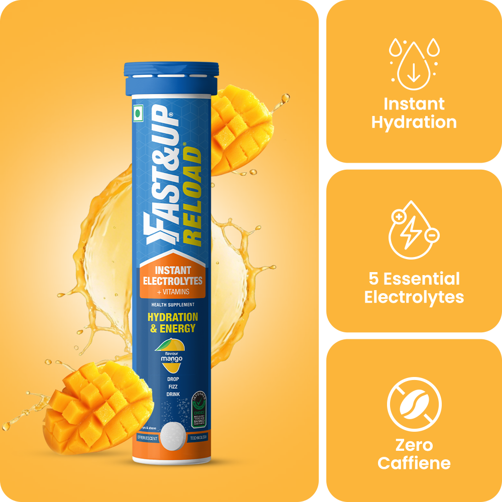 Fast&Up Reload Electrolyte Drink for Hydration & Energy - Mango Fast&Up Reload Electrolyte Drink for Hydration & Energy - Mango