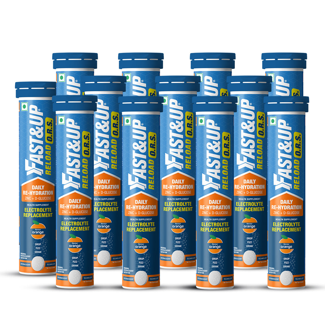 Reload ORS for Replenishing Fluids & Electrolytes - Orange Pack of 12
