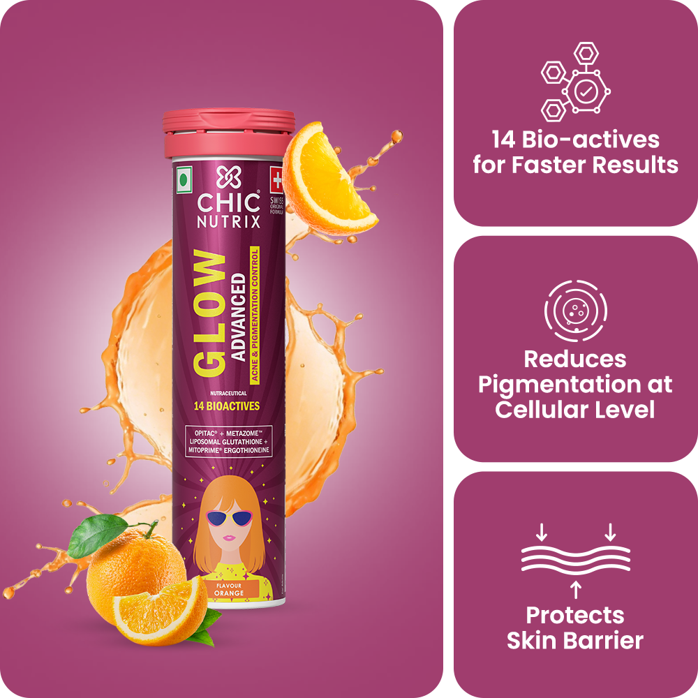 chic nutrients glutathione Buy Chicnutrix Glow Strawberry & Lemon 10 Online main image 1