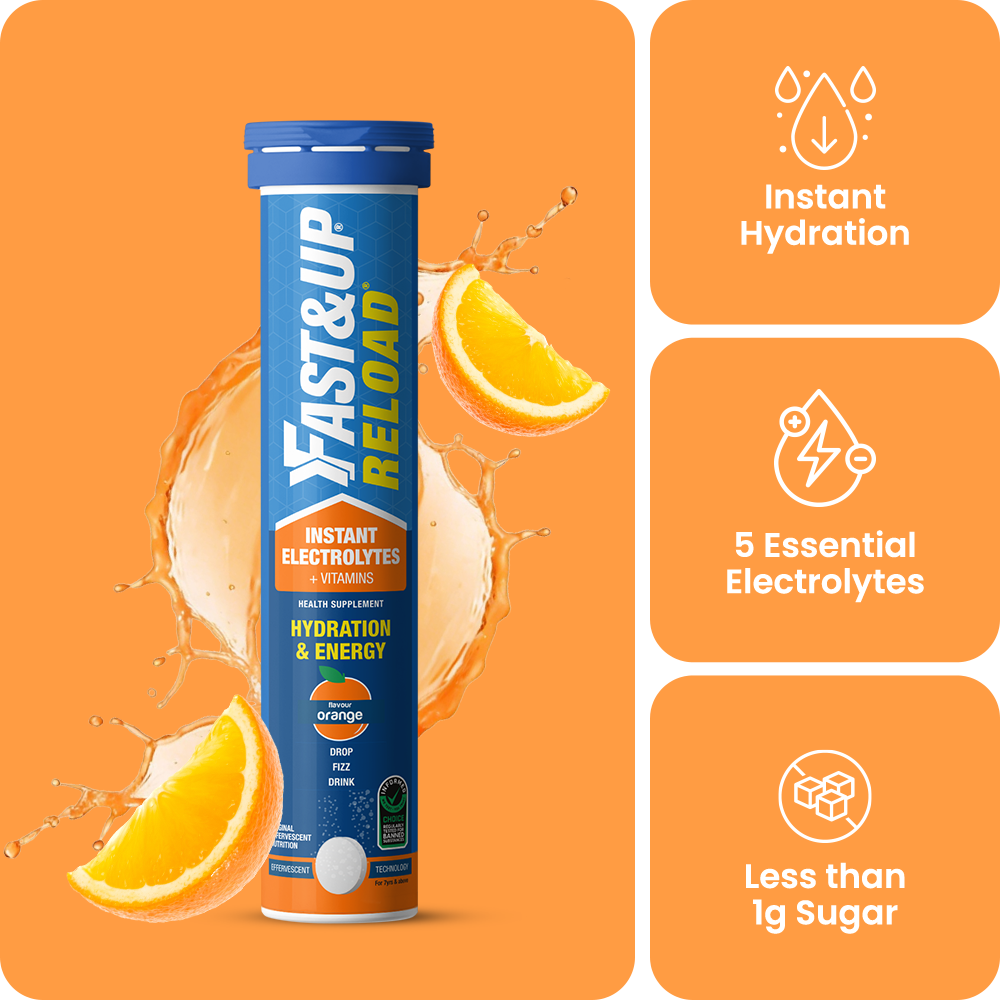 Fast&Up Reload -Instant Electrolytes for Hydration & Energy - Orange