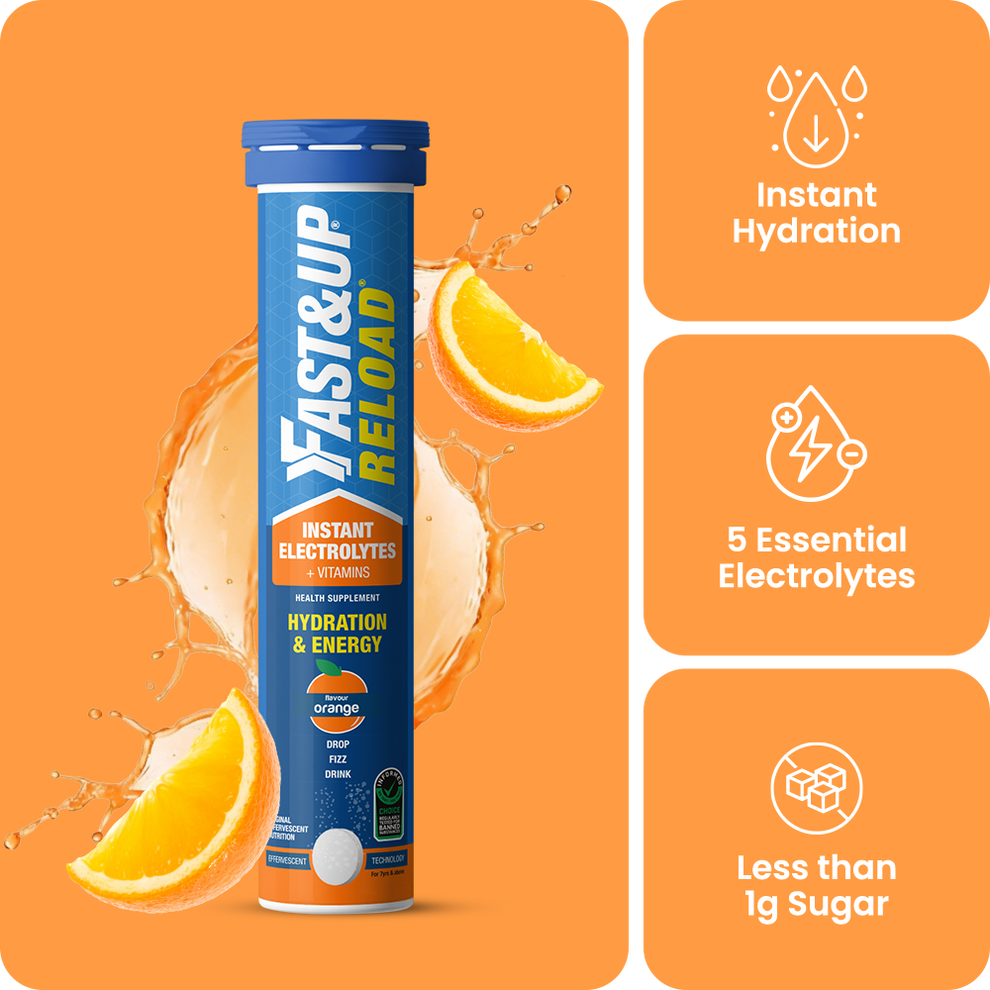 Fast&Up Reload -Instant Electrolytes for Hydration & Energy - Orange