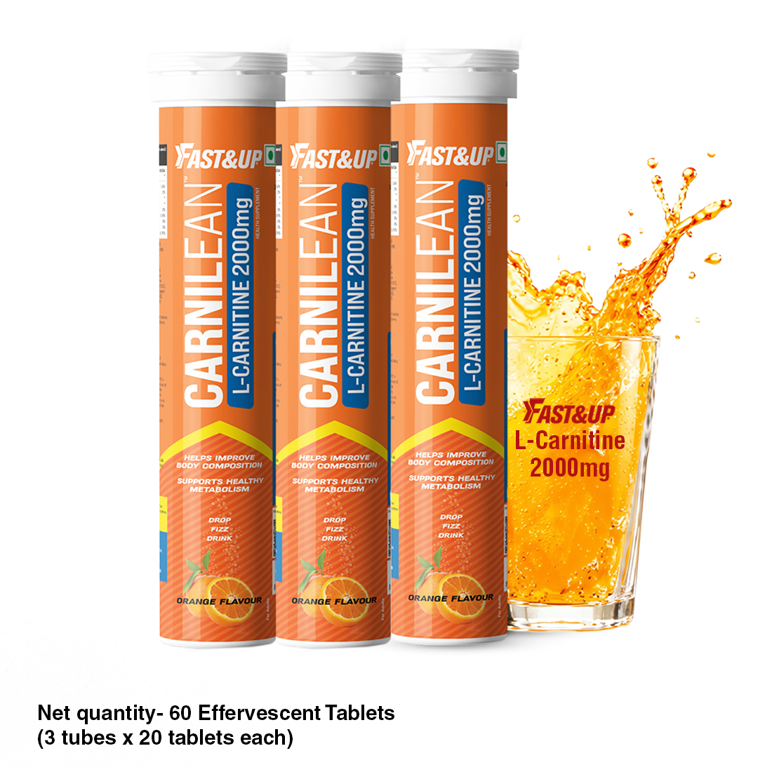 Carnilean 2000mg L-Carnitine For Weight Loss - Orange