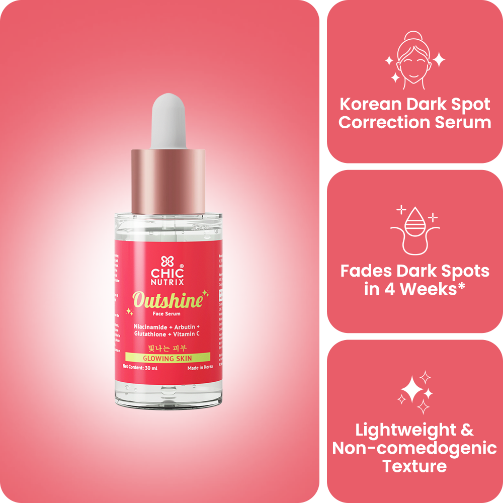 outshine korean glutathione brightening serum Face for Pigmentation & Dark Spots Chicnutrix Vitamin C Your glass-skin glow starts here.