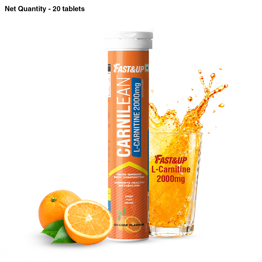 Carnilean 2000mg L-Carnitine For Weight Loss - Orange