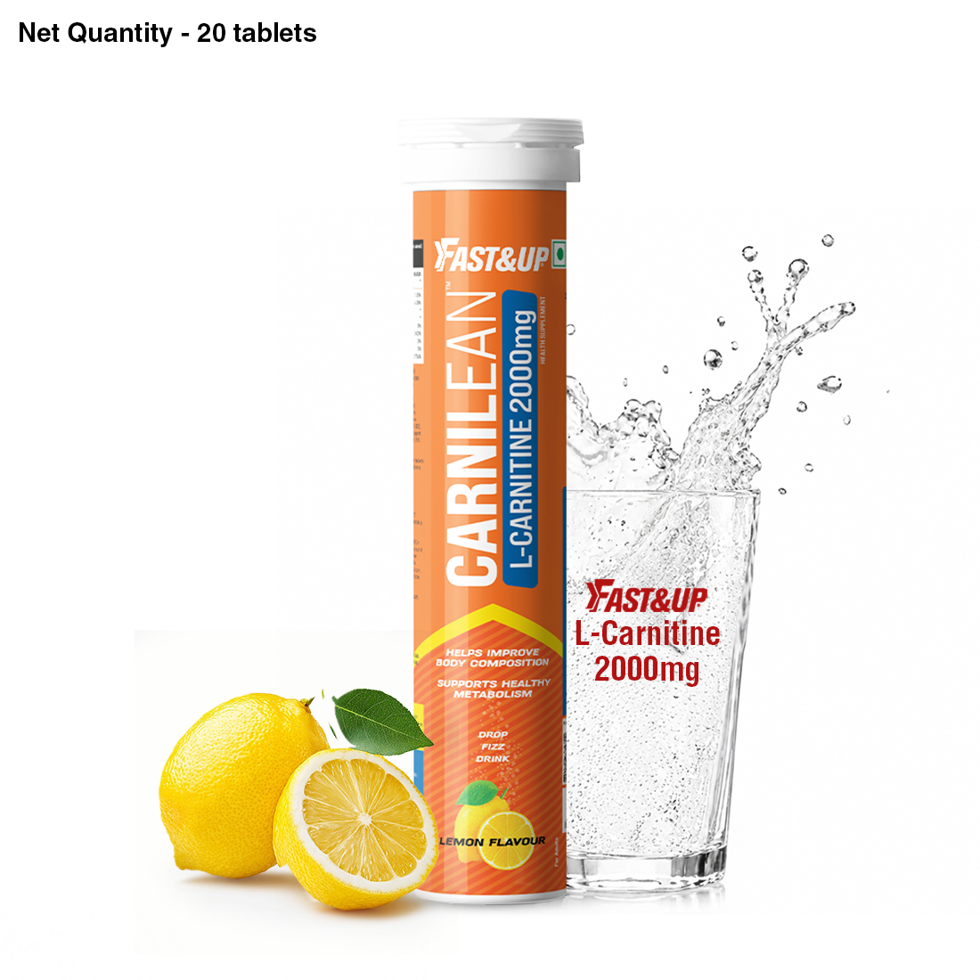 Carnilean 2000mg L-Carnitine For Weight Loss - Lemon