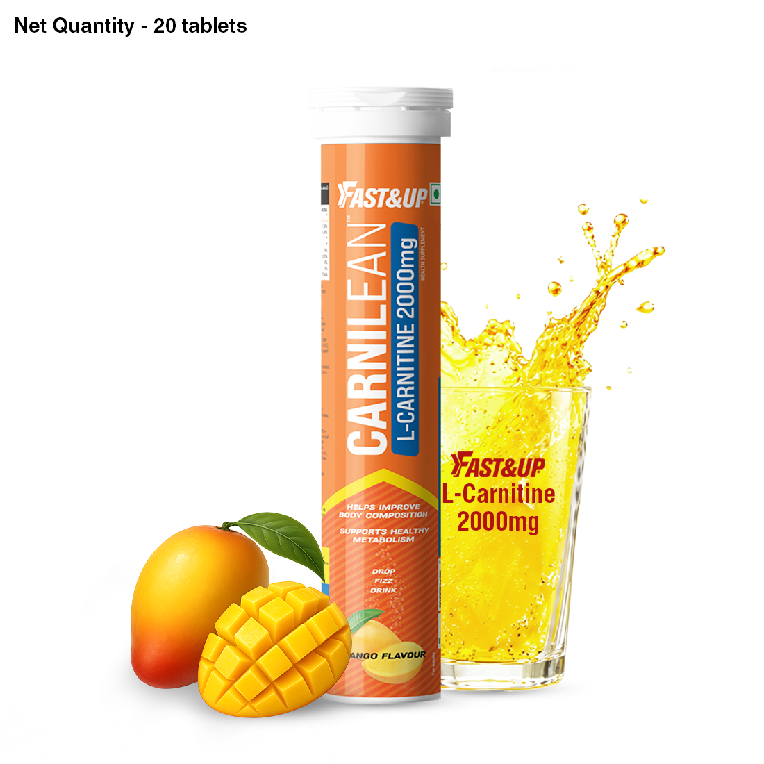 Carnilean 2000mg L-Carnitine For Weight Loss - Mango