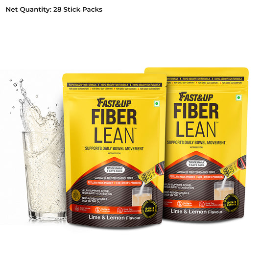 5-In-1 Fiber | Isabgol For Constipation Relief & Better Digestion - Lime & Lemon