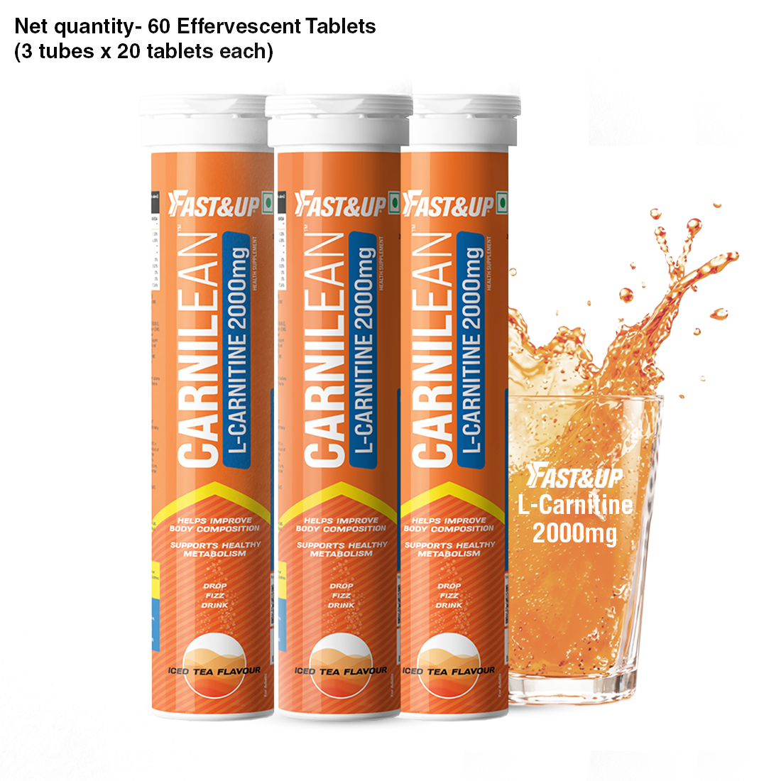 Carnilean 2000mg L-Carnitine For Weight Loss - Iced Tea
