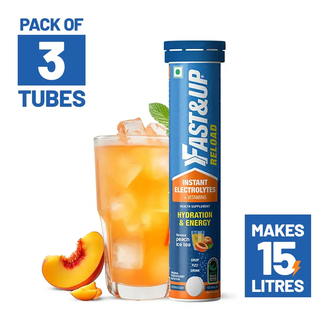 Reload Peach Iced Tea - Pack of 3