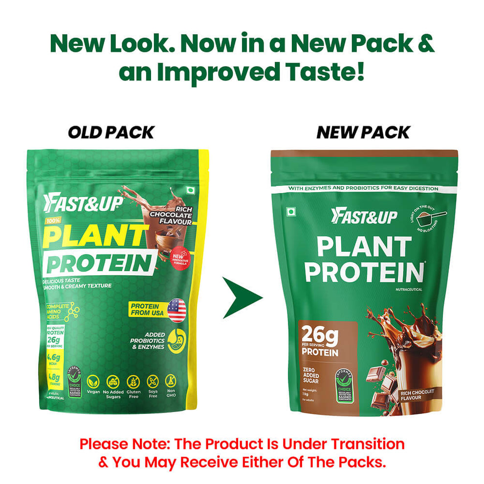 Fast&Up Plant-based Protein Powder for Muscle Gain & Recovery