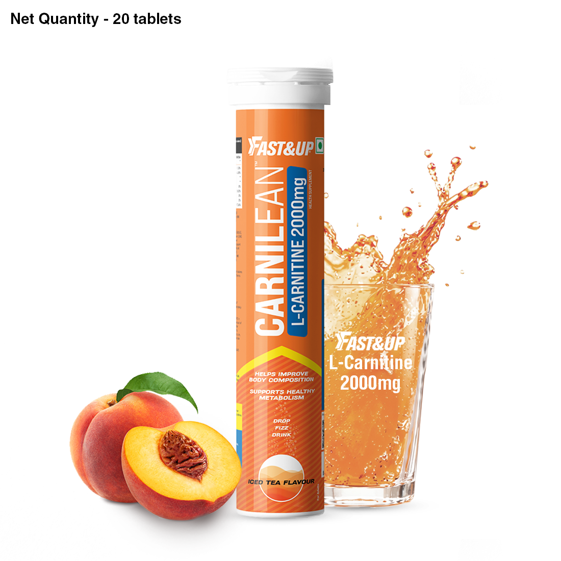 Carnilean 2000mg L-Carnitine For Weight Loss - Iced Tea