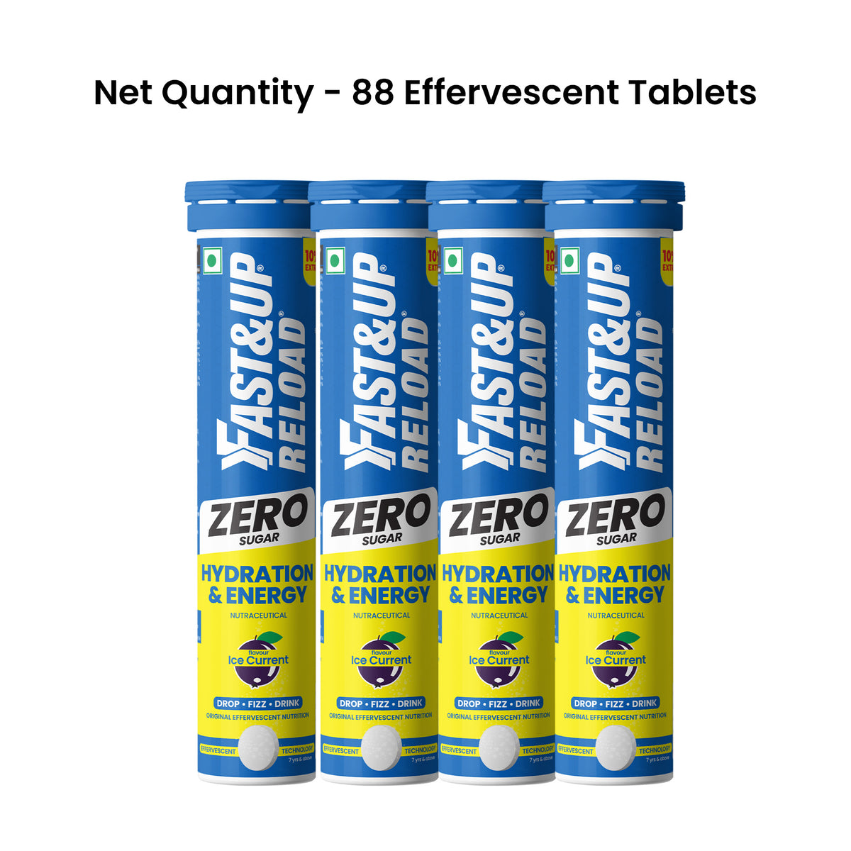 Reload Zero - Sugar-Free Hydration & Energy Electrolytes - Fast&Up