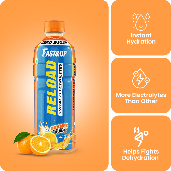 Fast&Up Reload RTD 500 ml - 20X Less Sugar for Hydration and Energy