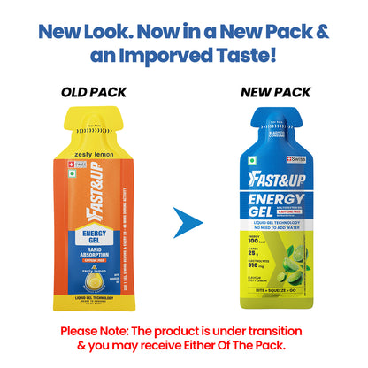 Energy Gel - Non Caffeinated - Zesty Lemon