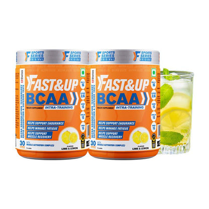 BCAA Advanced Lime & Lemon 30 Servings 450 gms Jar Combo of 2