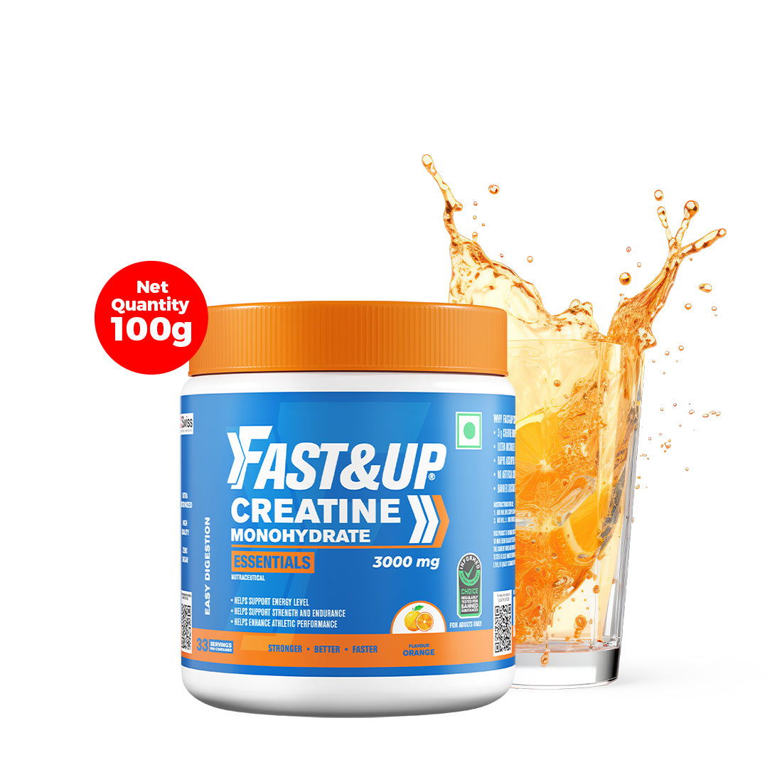 Creatine Monohydrate Essentials - Orange Flavour