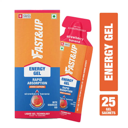 Fast&Up Energy Gel Caffeinated - Strawberry Banana