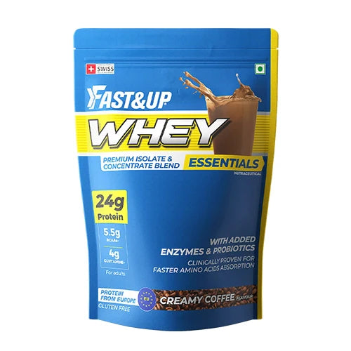 Fast&Up Whey Essentials - Premium Whey Isolate + Concentrate - Creamy Coffee