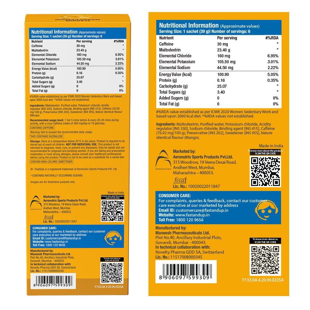 L-Carnitine 3000mg + Energy Gel | Mango