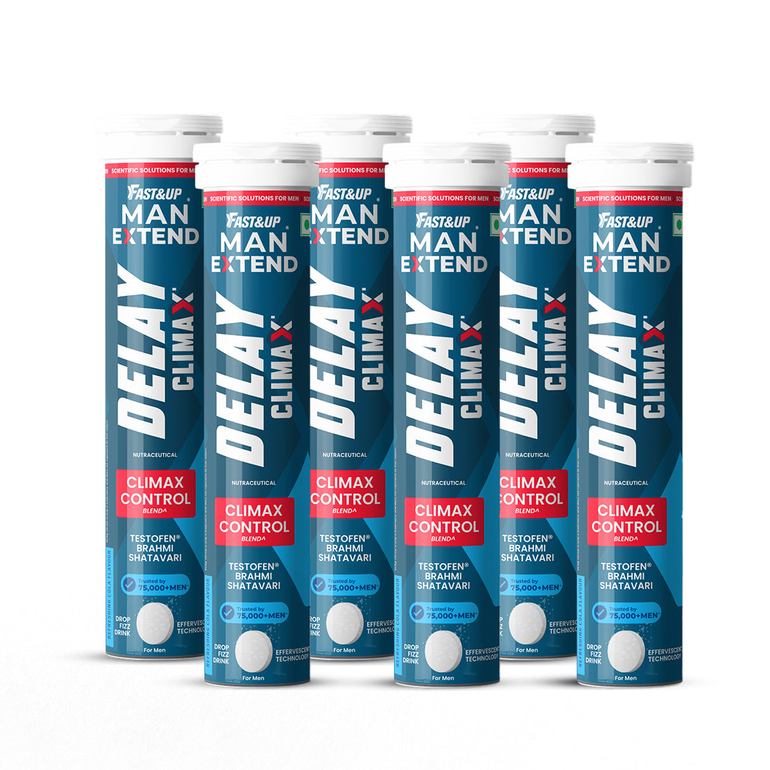 Man Extend Delay Climax- India's First Supplement for Better S*x - Fizzy Peach Pack of 6
