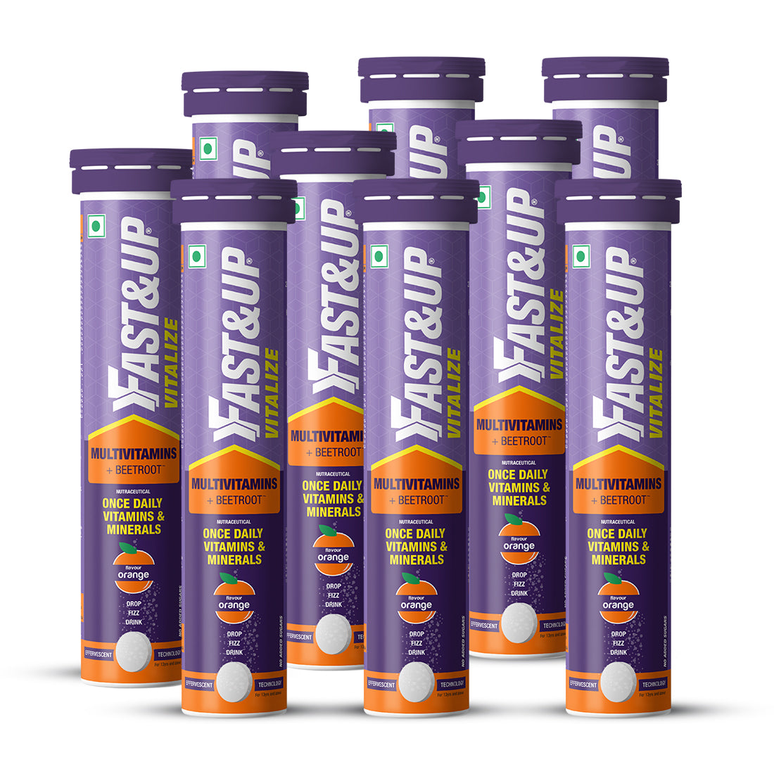 Fast&Up Daily Multivitamins - Orange
Pack of 9