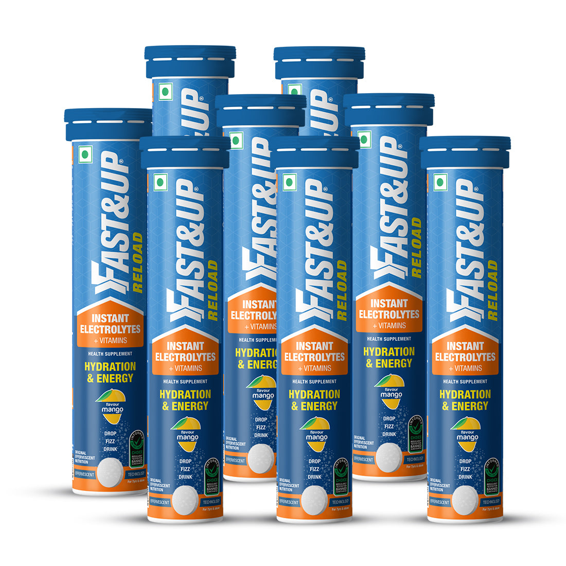 Reload - Low Sugar Instant Hydration Drink - Mango pack of 8
