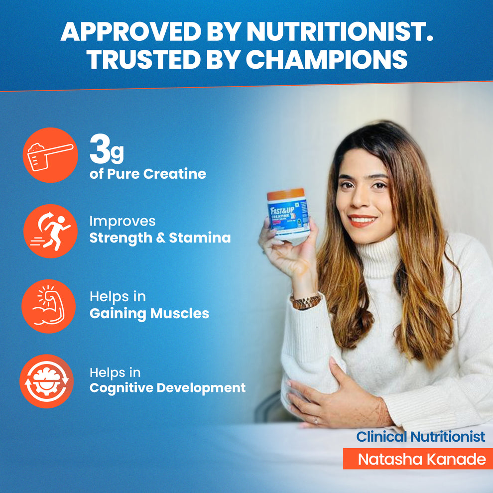 Fast&Up Creatine Monohydrate Powder for Strength & Stamina Support