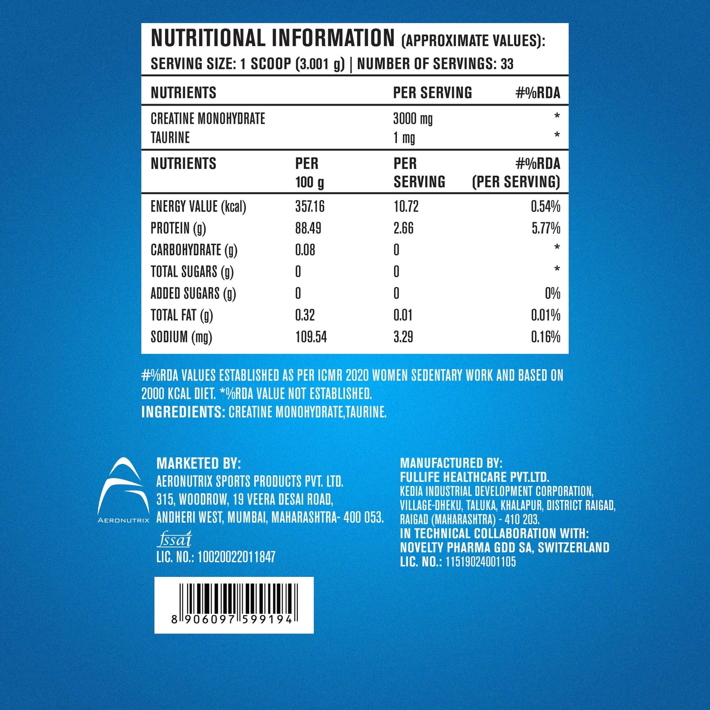 Nutrition Information 