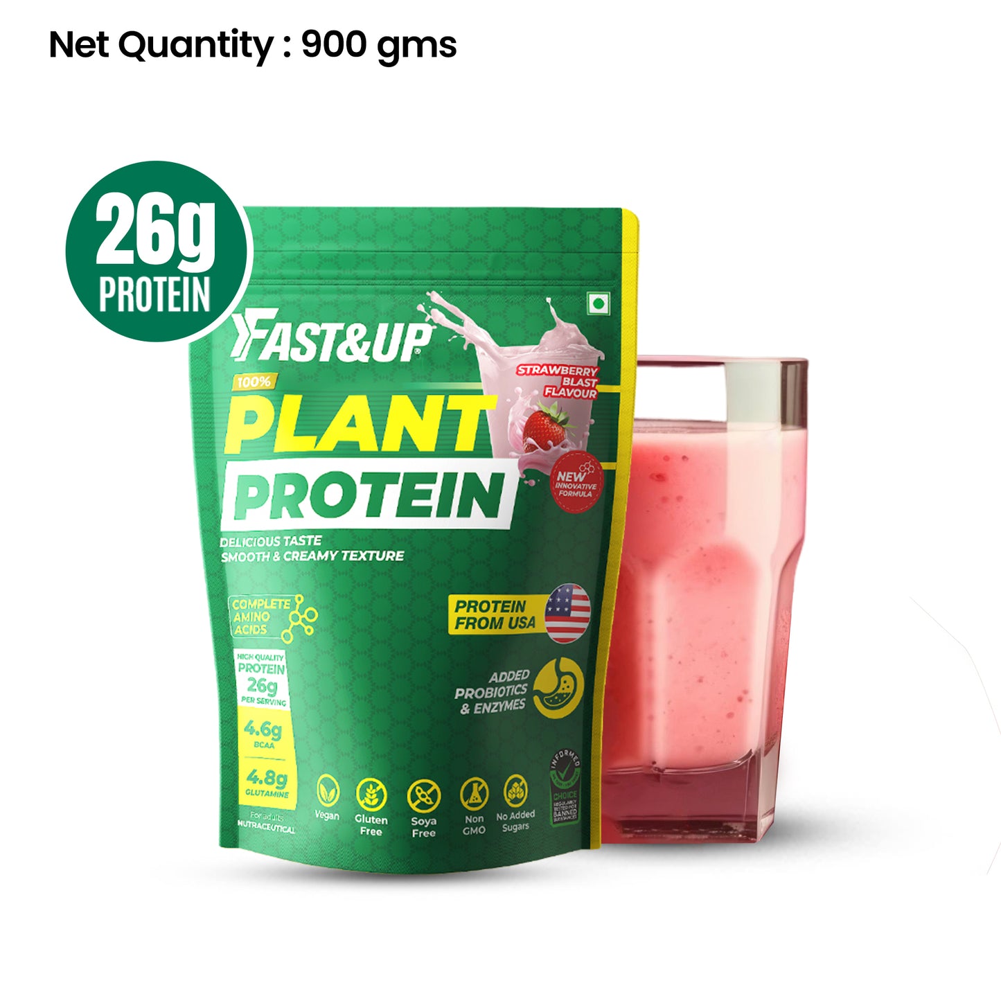 Plant Protein - Strawberry Blast - 25 Servings