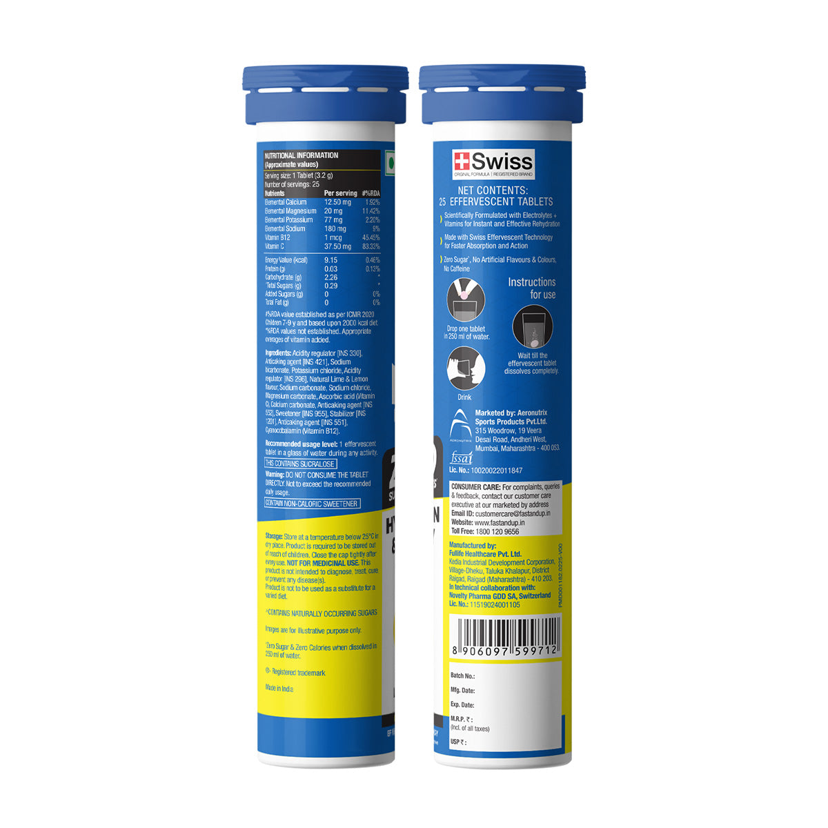 Reload Zero Instant Hydration Drink - Lime and Lemon